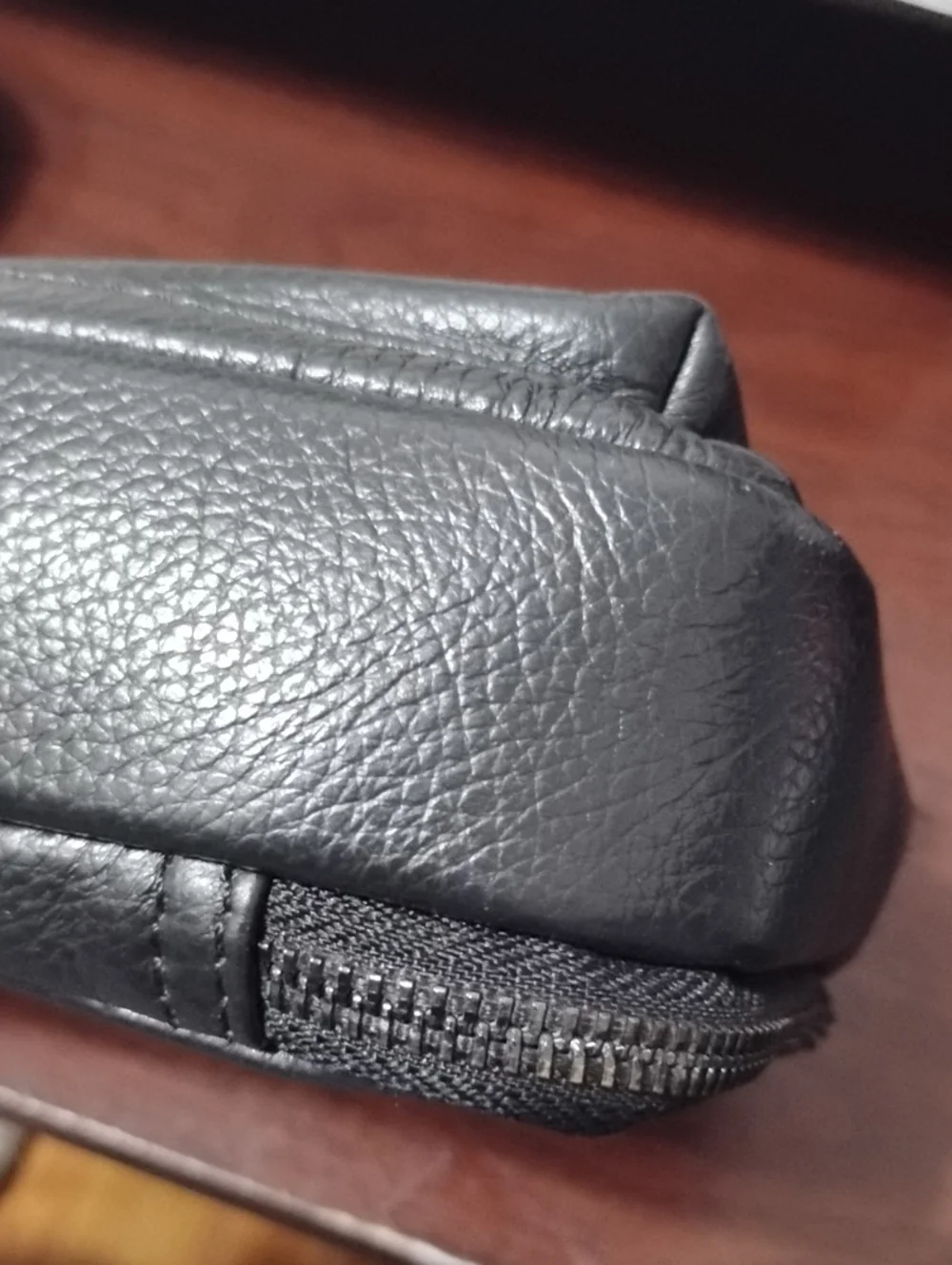 PI UNCLE‎ Black Urban Aesthetic Versatile Leather Wristlet Crossbody Bag
